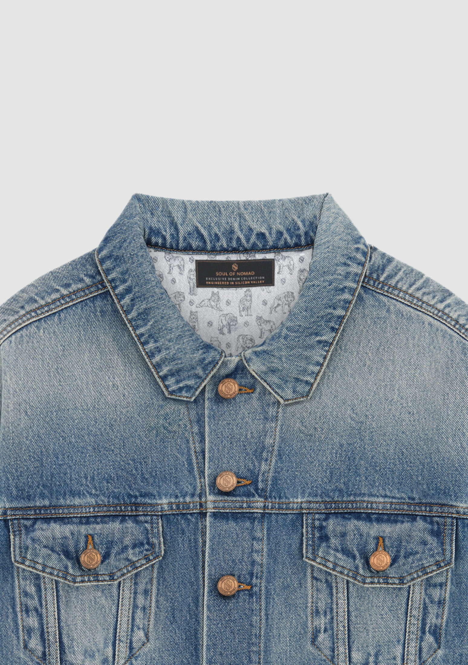 SN25 Men`s Maverick Denim Jacket Lyon Blue