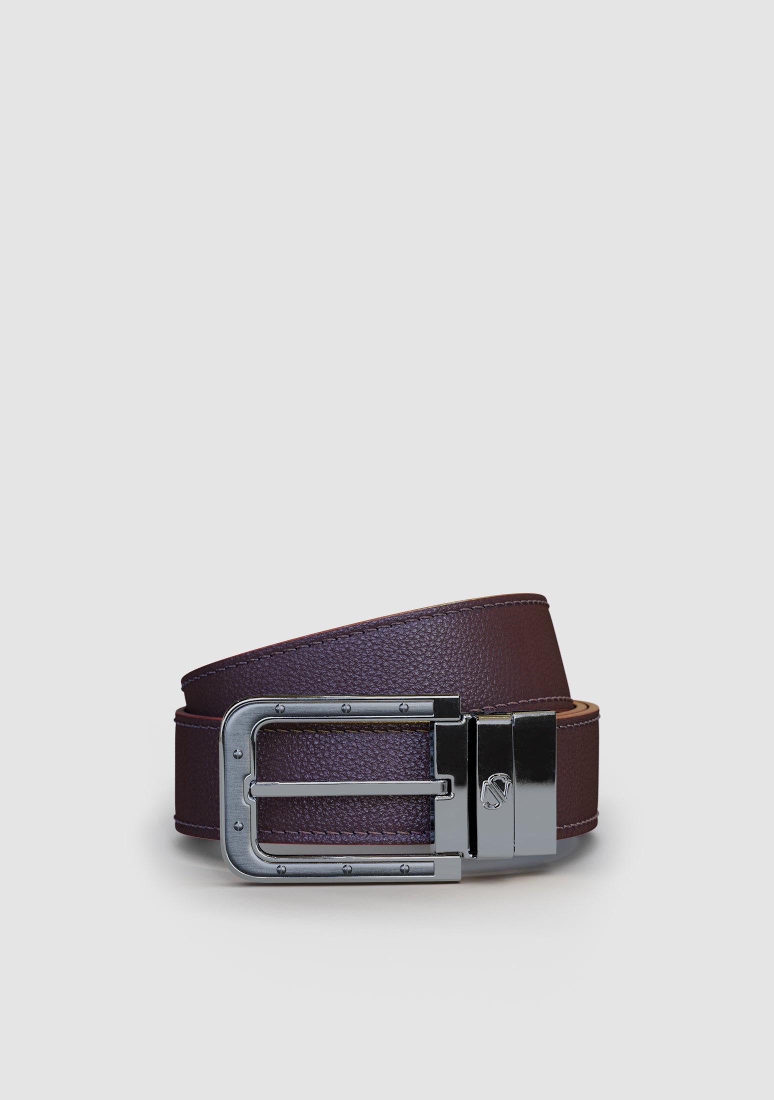 SN25 Odysseus Platinum Calf Leather Belt