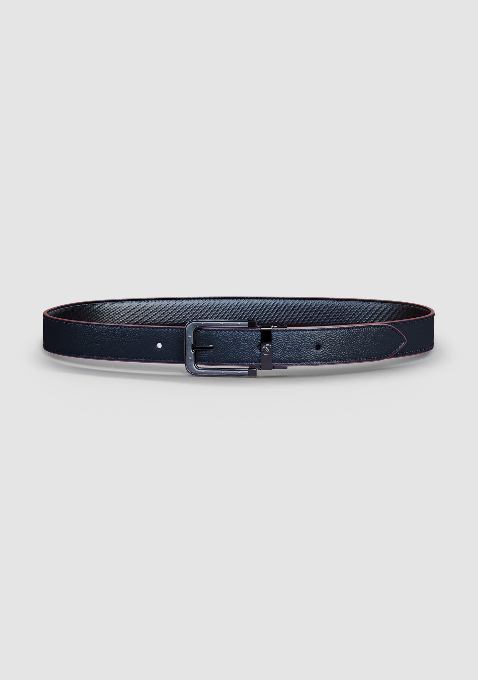 SN25 Odysseus Black Graphite Calf Leather Belt