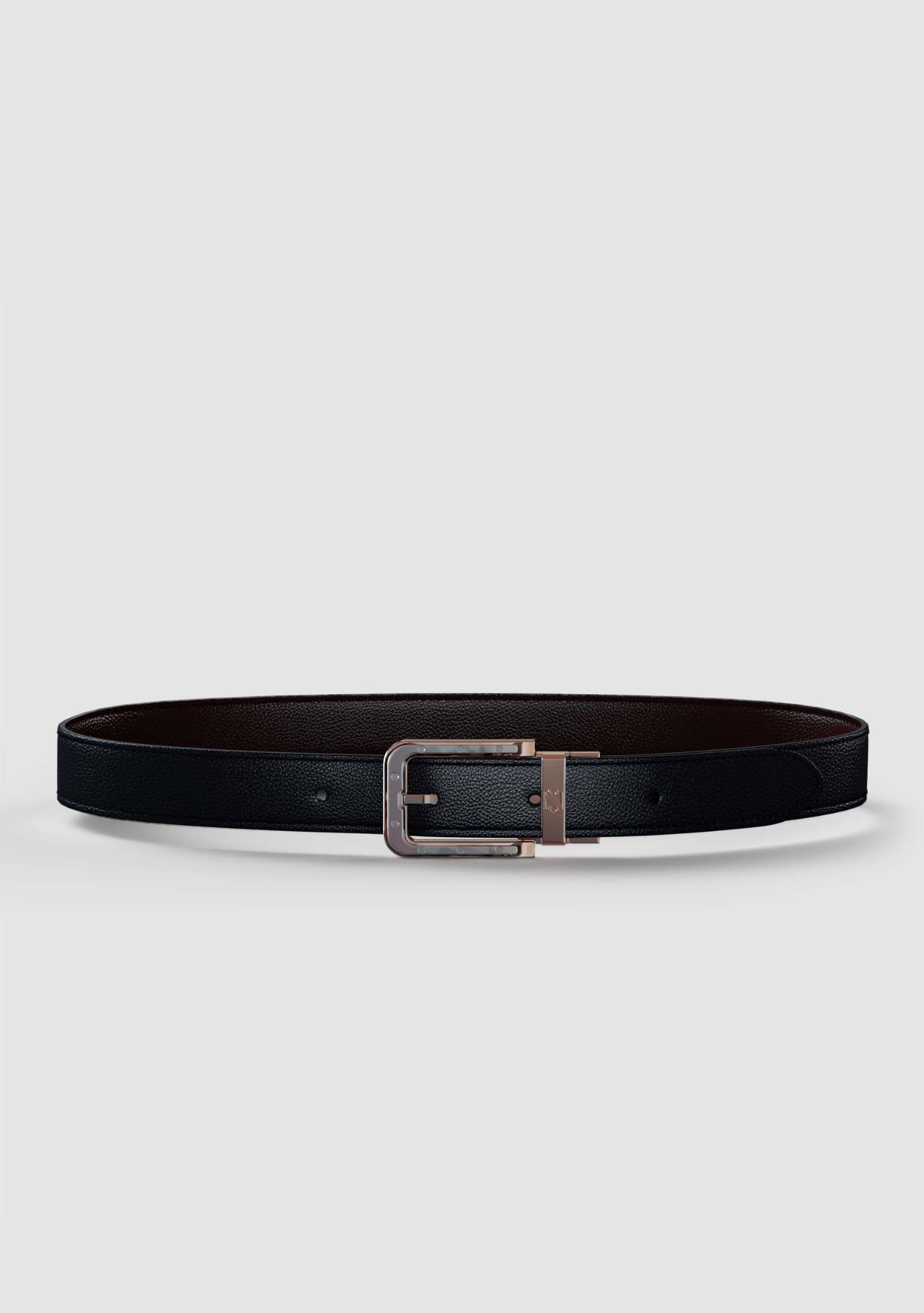 Odysseus Rose Gold Black & Carbon Belt