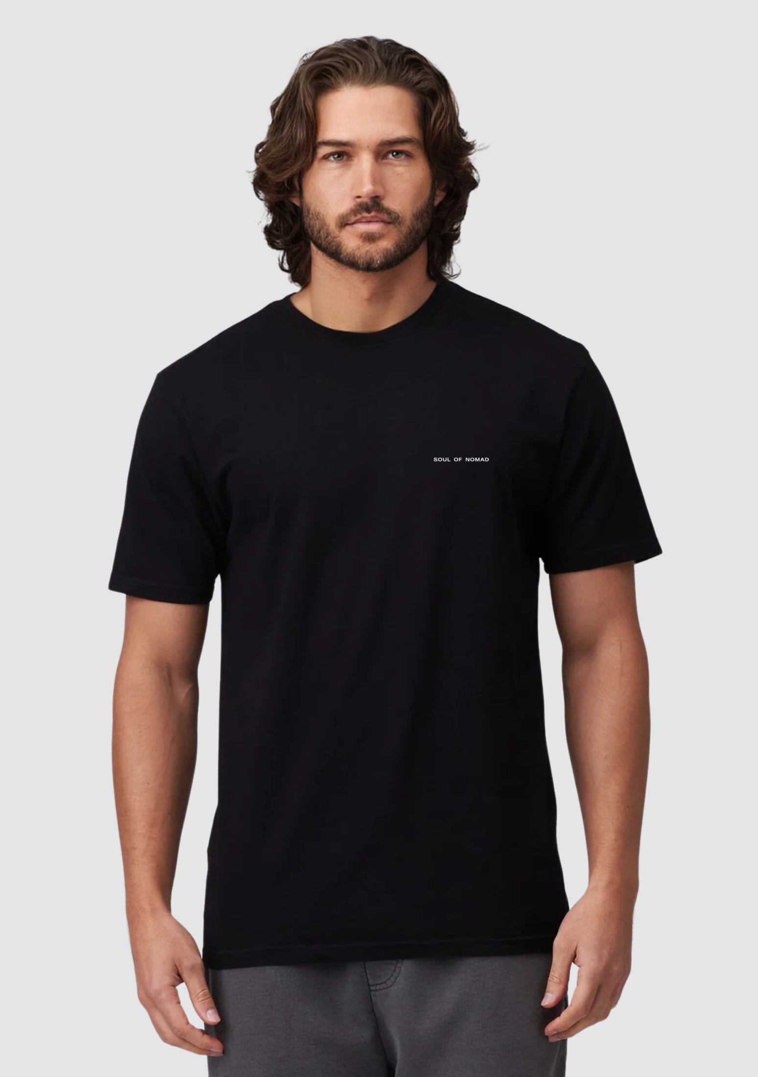 SN24 Short-Sleeved Cotton T-Shirt with SON Text Logo