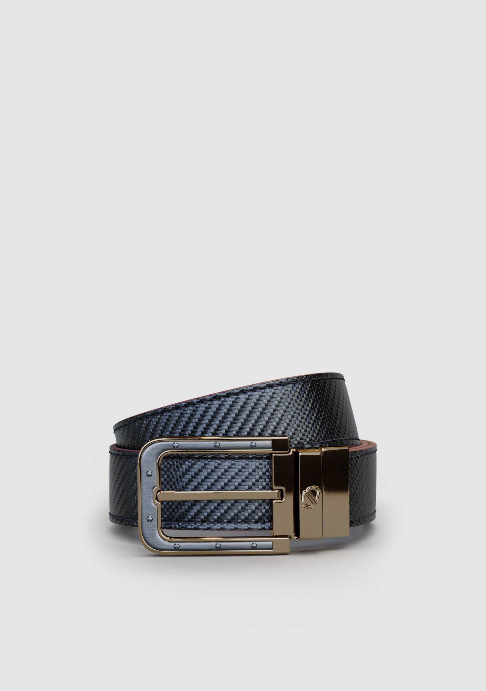SN25 Odysseus Rose Gold Calf Leather Belt