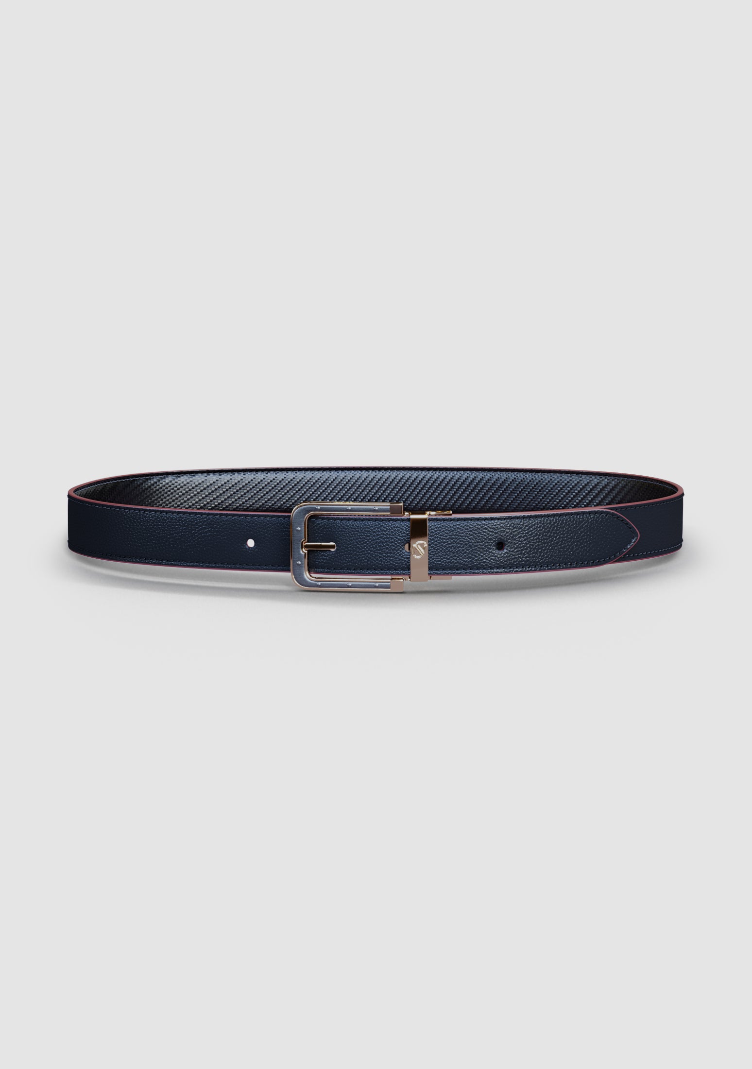 SN25 Odysseus Rose Gold Calf Leather Belt