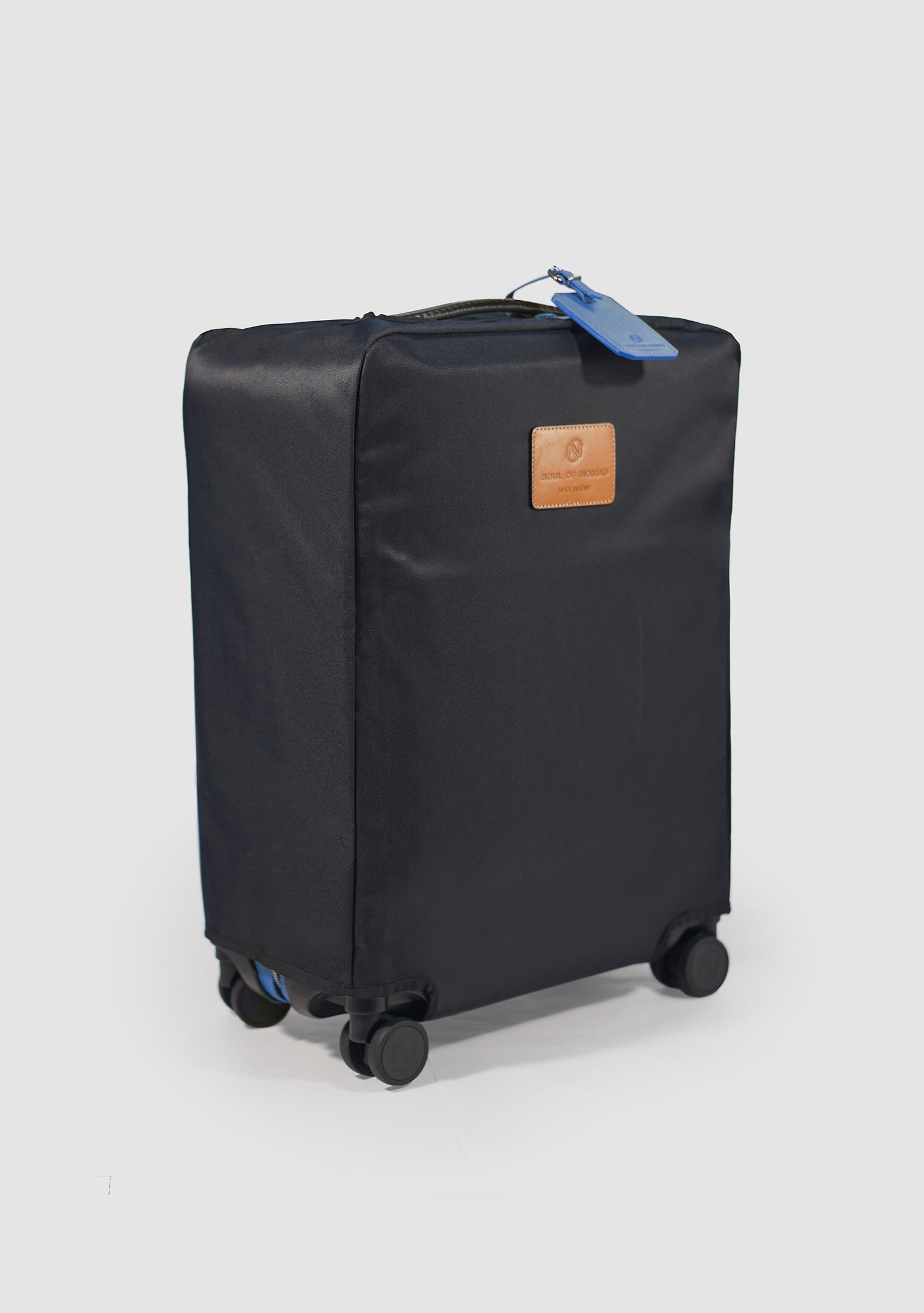 55 Dune Limited Blue Calf Leather Suitcase