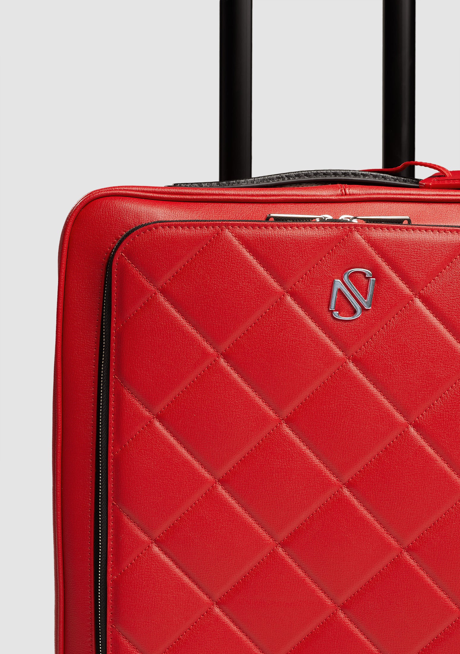 55 Dune Limited Red Calf Leather Suitcase