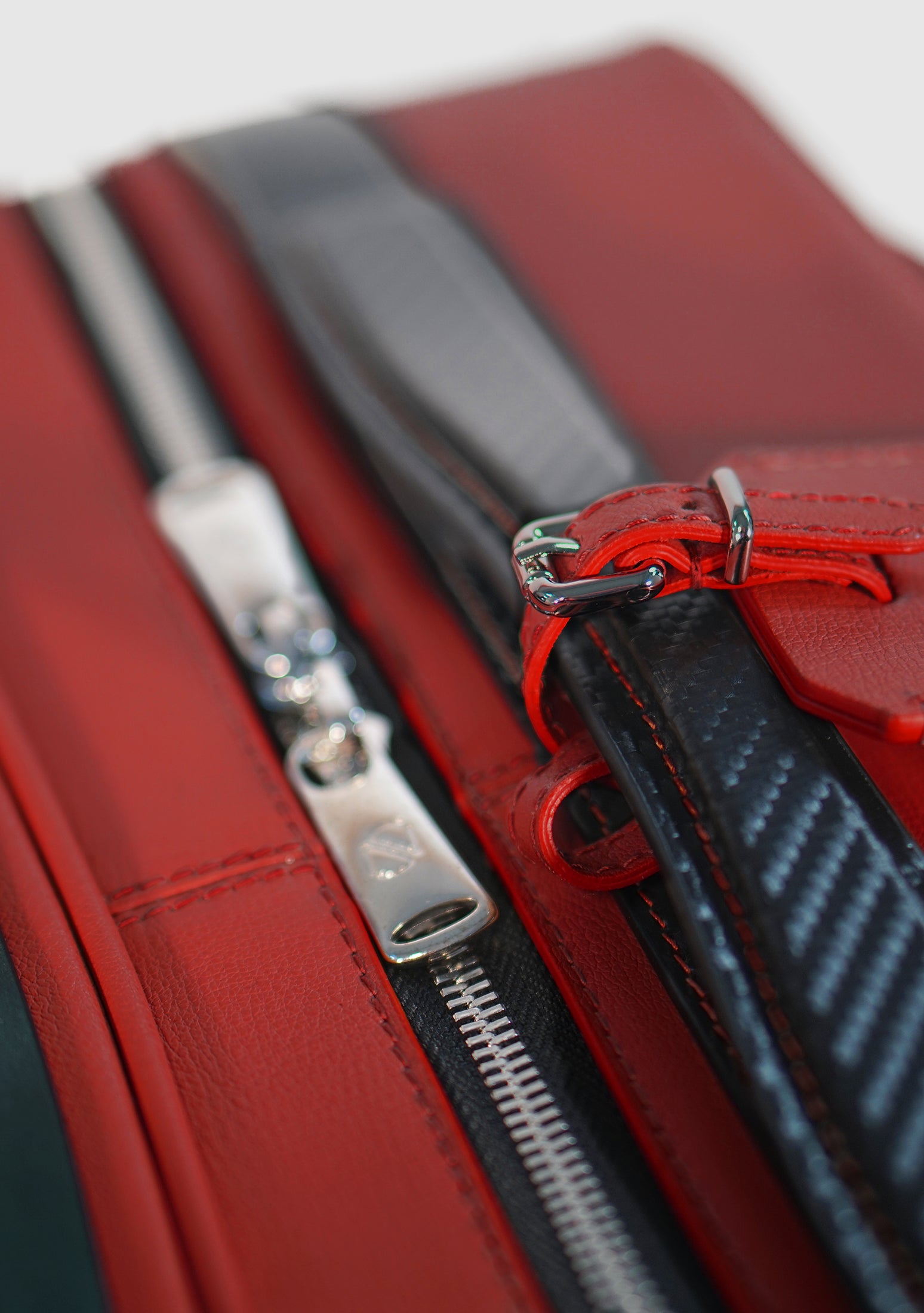 55 Dune Limited Red Calf Leather Suitcase