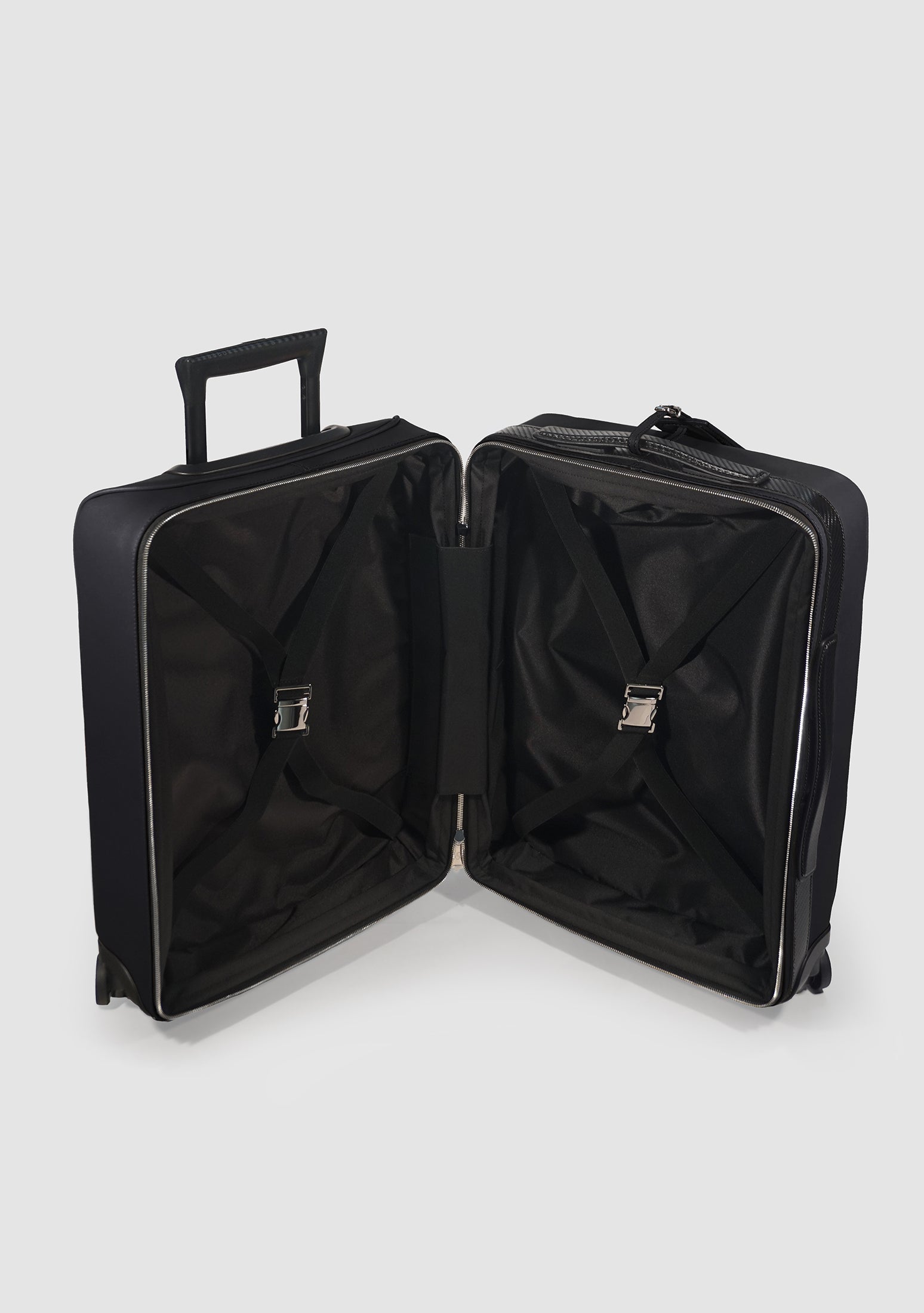 55 Dune Limited Black Calf Leather Suitcase