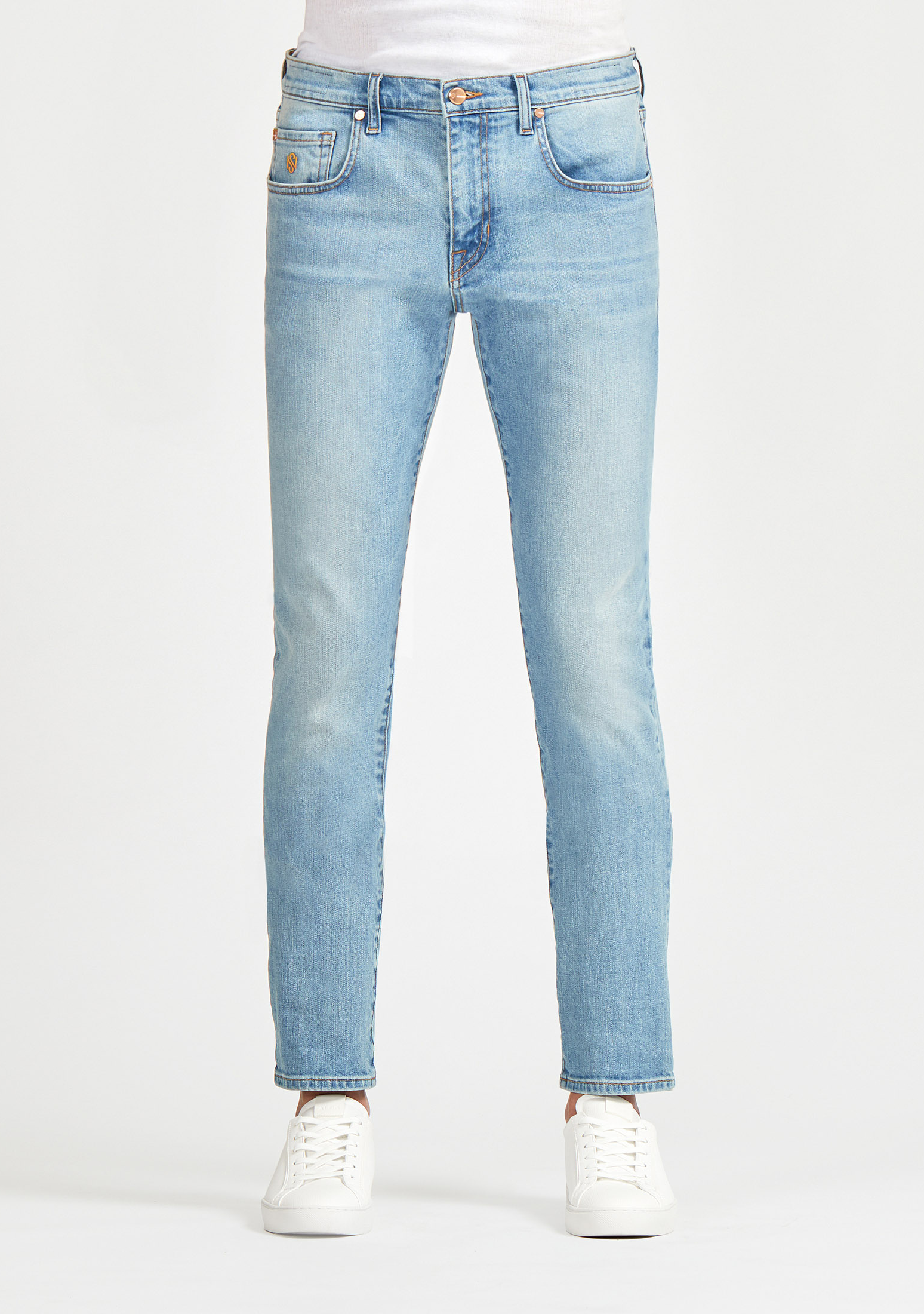 SN18 Men's Brentwood Slim Denim Jeans Miramar Blue