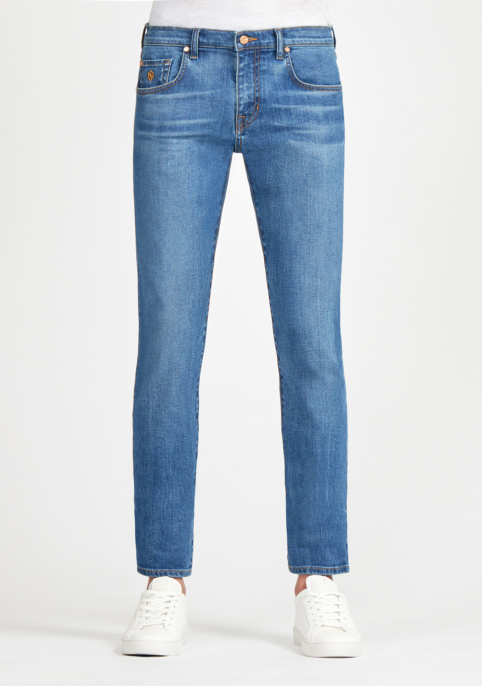 SN18 Men's Brentwood Slim Denim Jeans Lyon Blue