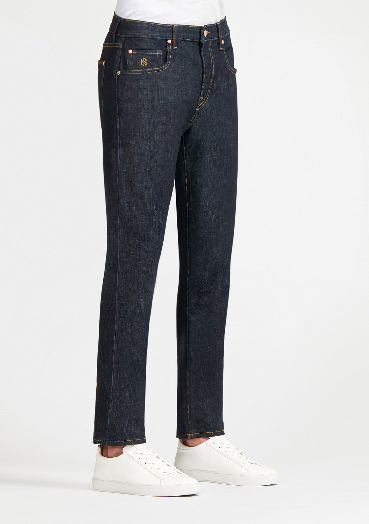 Navy Slim Jeans for Men | SOUL OF NOMAD Men's Denim Brentwood Azimuth