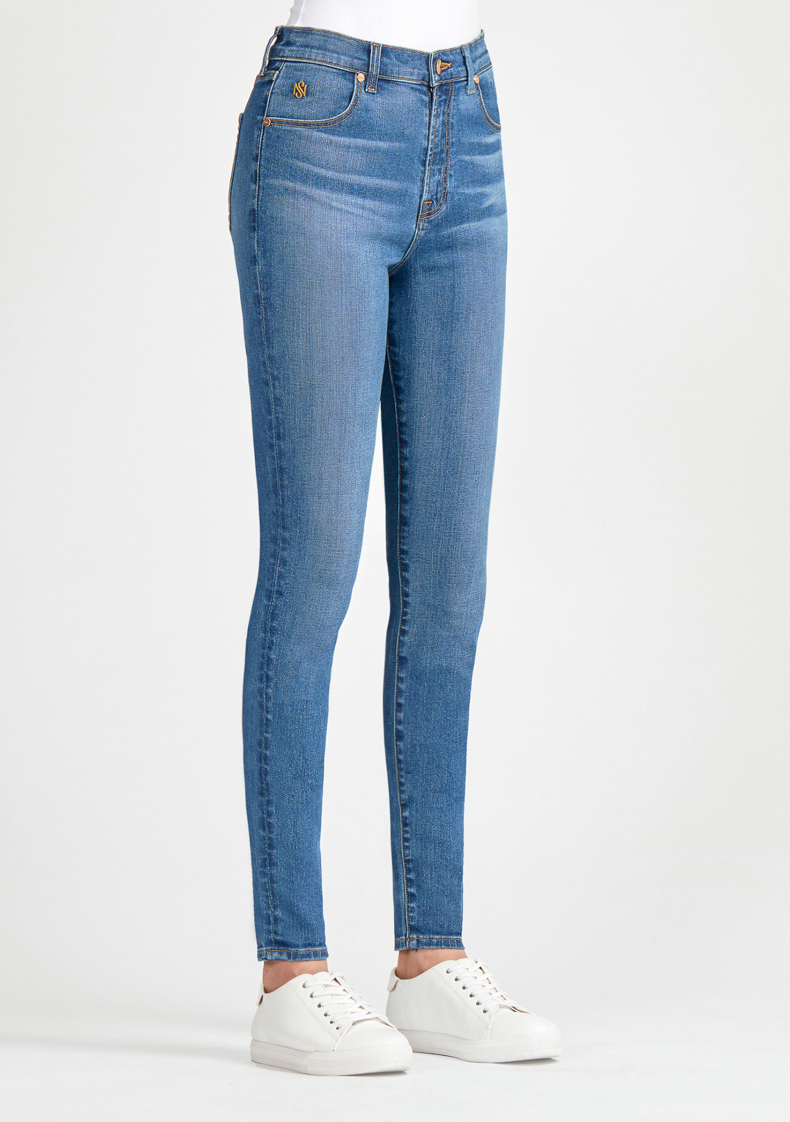 SN19 Women's Akira Skinny Denim Jeans Lyon Blue