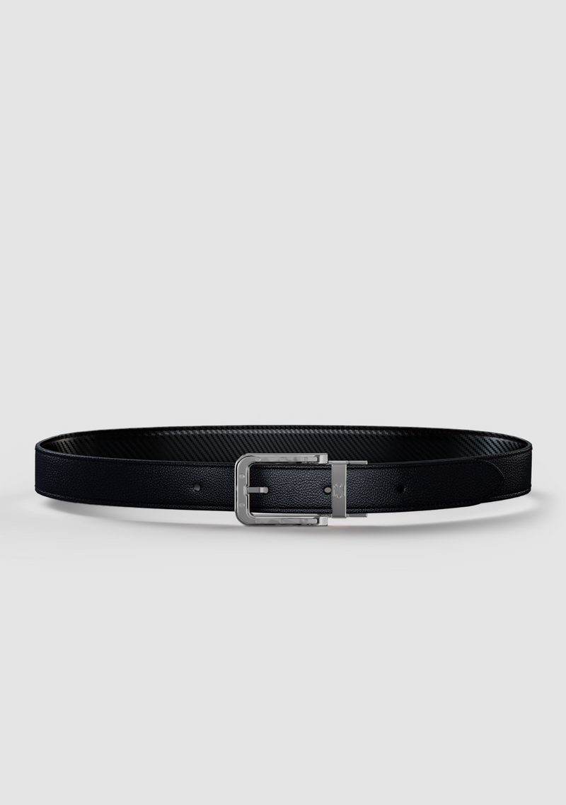 Odysseus Platinum Black & Carbon Belt